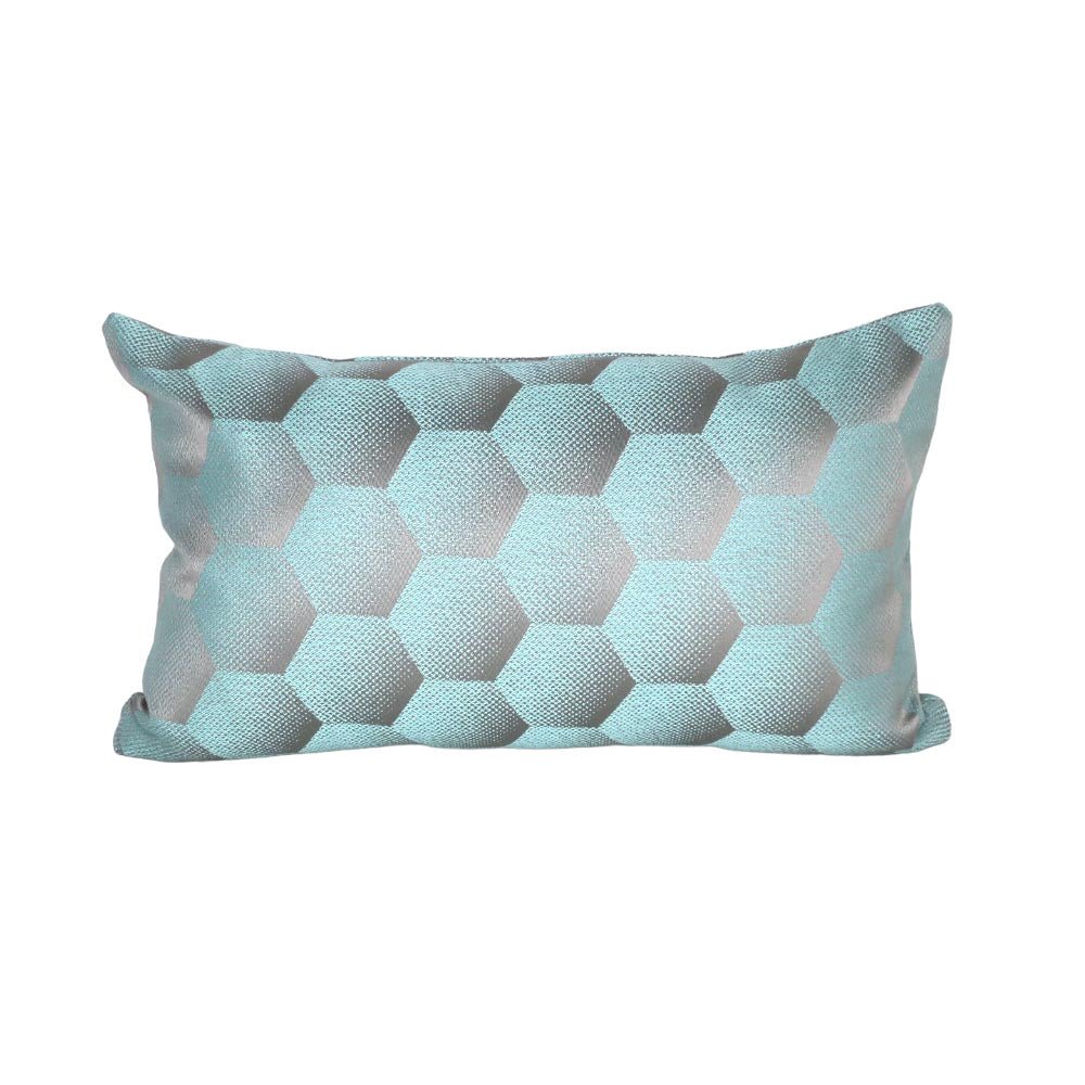 Sunbrella Hexagon Agua HEX J205 140 European Collection Upholstery Fabric