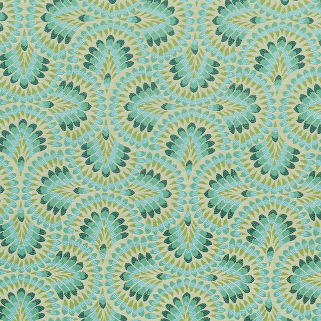 Sunbrella Plume Peacock 146274-0001 Upholstery Fabric