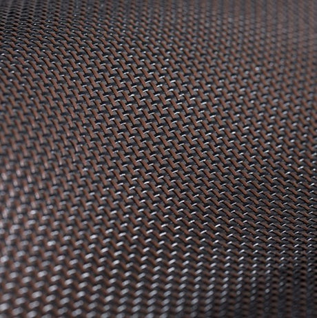 Sample of By the Roll - Textilene 80 Black / Brown T18DET023 96 inch Shade / Mesh Fabric