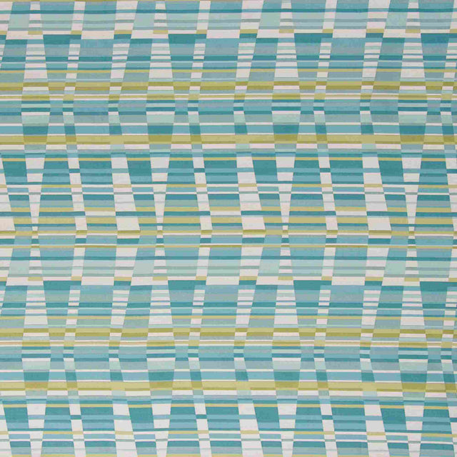 Sample of Bella Dura Thirasia Cyan 7380 Upholstery Fabric