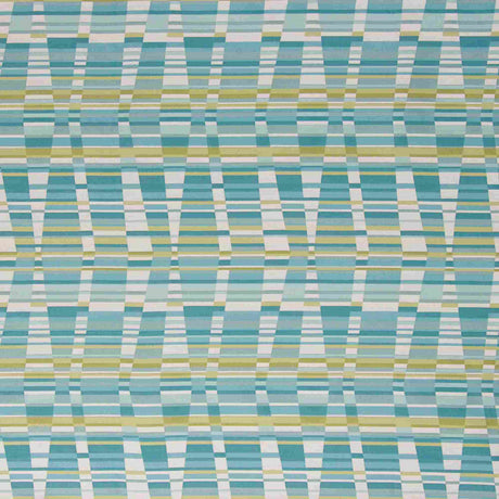 Bella Dura Thirasia Cyan 7380 Upholstery Fabric