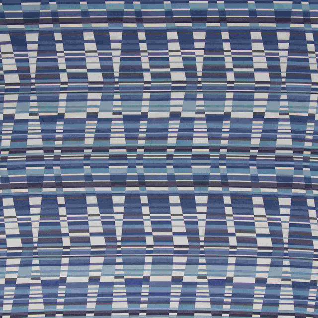 Sample of Bella Dura Thirasia Ink 7380 Upholstery Fabric