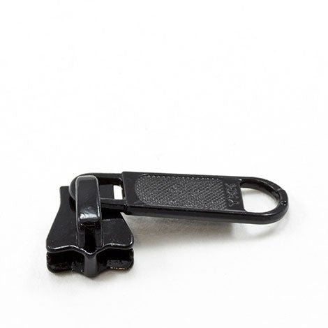 YKK Vislon #5 Metal Sliders 5VSDFL Non-Locking Long Single Pull Tab Black