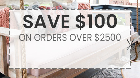 Save $100 on orders over $2500