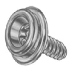 DOT Durables Screw Stud 93-XB-103937-1A 5/8 inches Nickel Plated Brass 100 pack