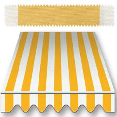 Recacril Classic Stripes Yellow/White 47 inch R-055 Awning and Marine Fabric