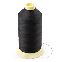 Coats Ultra Dee Polyester Thread Soft Non Bonded Gral Anti-Static Finish Size 69 (#24) Black (1 Each is 16oz)