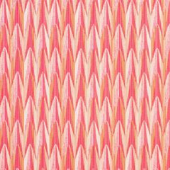 F Schumacher Verdant Pink and Orange 75911 Indoor / Outdoor Prints and Wovens Collection Upholstery Fabric