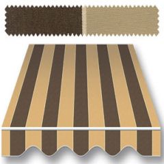 Recacril Semi Classic Stripes Elda R-724 47-inch Awning - Shade - Marine Fabric
