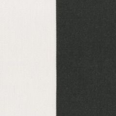 Tempotest Molto Bene 910 Black/White Broad Stripe Indoor-Outdoor Upholstery Fabric