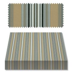 Recacril Fantasia Stripes Begur R-747 Design Line Collection 47-inch Awning Fabric