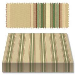 Recacril Fantasia Stripes Sagun R-966 Design Line Collection 47-inch Awning Fabric
