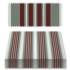 Recacril Fantasia Stripes Dalias R-434 Design Line Collection 47-inch Awning Fabric