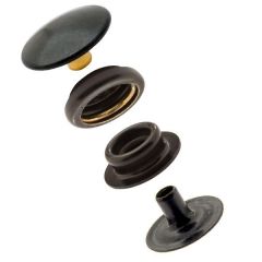DOT® Durable™ Snap Fastener Set - Cloth-to-Cloth (Government Black Brass)